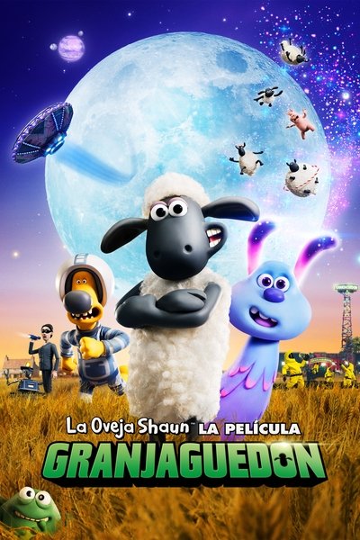 Póster de La oveja Shaun. La película: Granjaguedón