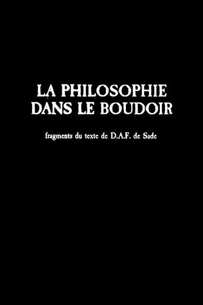 Póster de La philosophie dans le boudoir