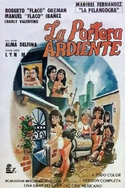 Póster de La portera ardiente