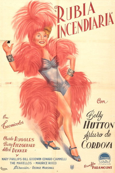 Póster de La rubia de los cabellos de fuego