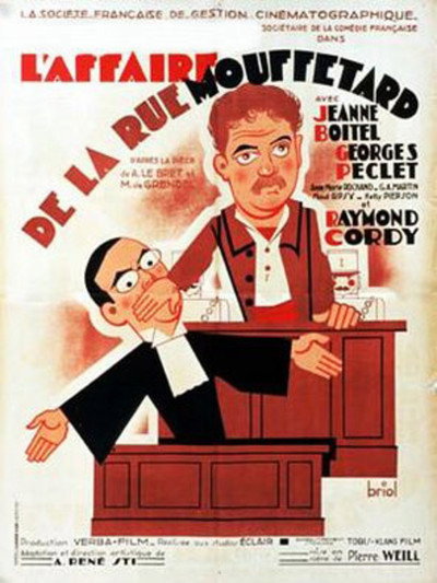 Póster de L'affaire de la rue Mouffetard