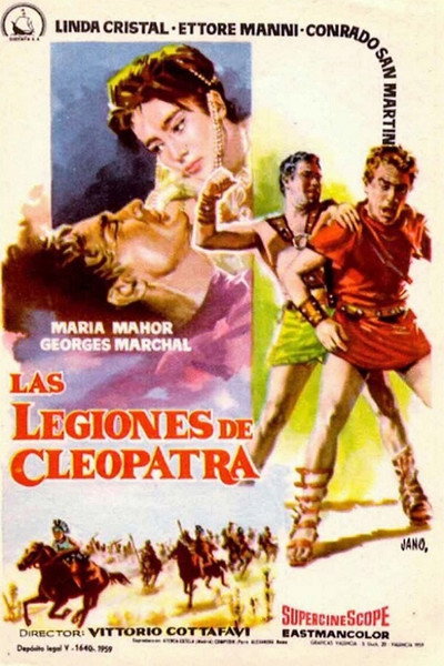 Póster de Las legiones de Cleopatra