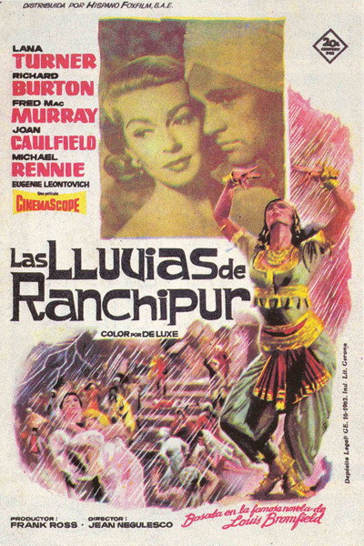 Póster de Las lluvias de Ranchipur