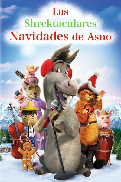 Póster de Las Shrektaculares Navidades de Asno
