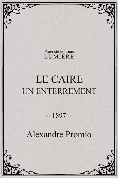 Póster de Le Caire, un enterrement