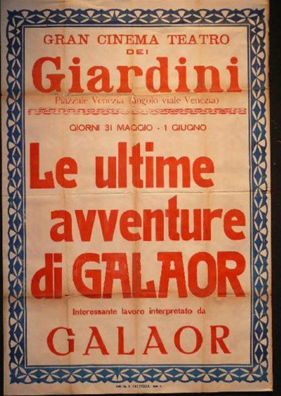 Póster de Le ultime avventure di Galaor