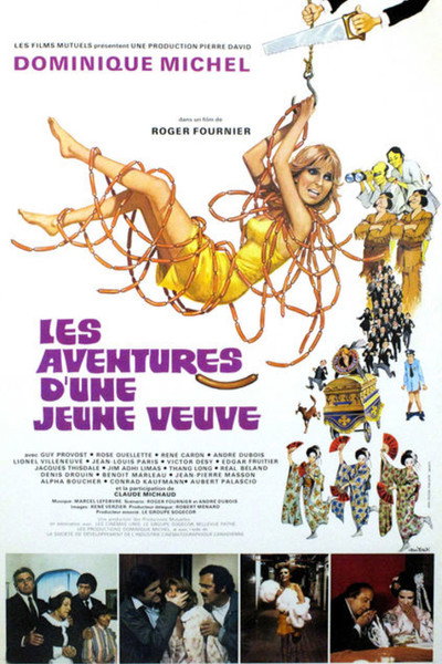 Póster de Les aventures d'une jeune veuve
