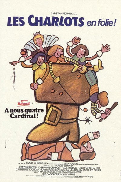 Póster de Les Charlots en folie: À nous quatre Cardinal!
