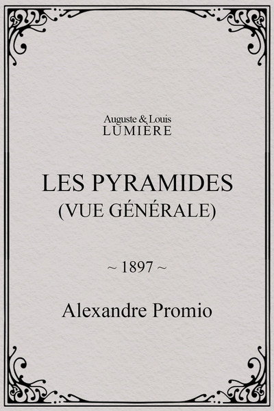 Póster de Les pyramides (vue générale)