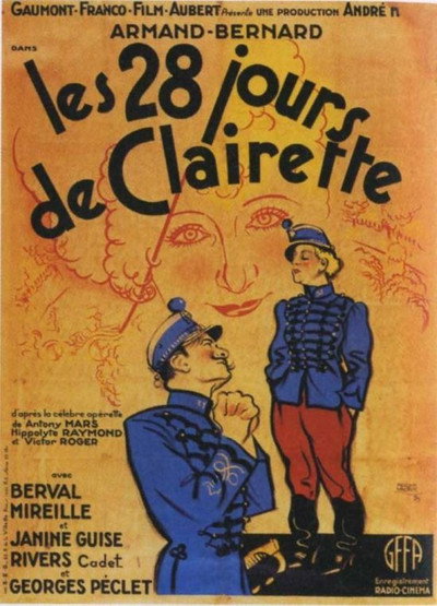 Póster de Les vingt-huit jours de Clairette