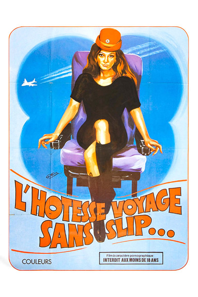 Póster de L'hôtesse voyage sans slip