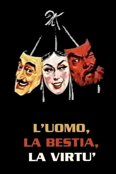 Póster de L'uomo, la bestia e la virtù