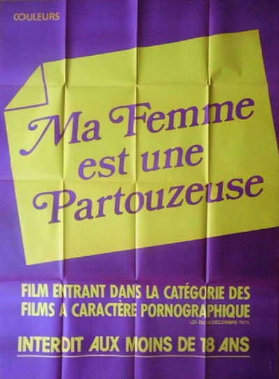 Póster de Ma femme est une partouzeuse