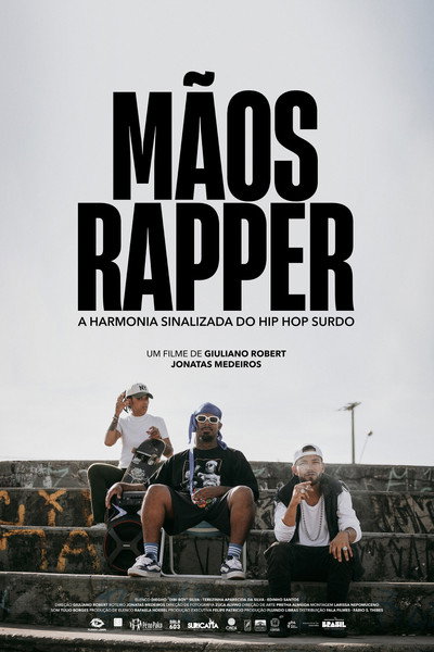 Póster de Mãos Rapper: A Harmonia Sinalizada do Hip Hop Surdo
