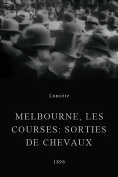 Póster de Melbourne, les courses: sorties de chevaux