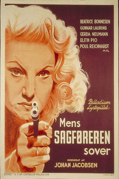 Póster de Mens sagføreren sover
