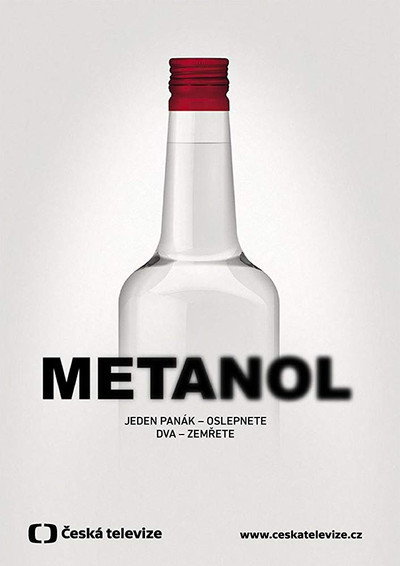 Póster de Metanol El líquido de la muerte