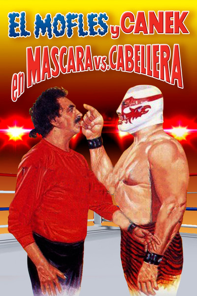 Póster de Mofles y Canek en mascara vs. cabellera