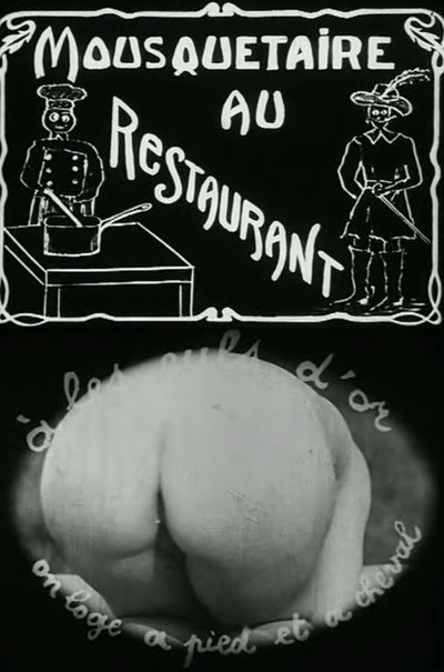 Póster de Musketeer at a Restaurant