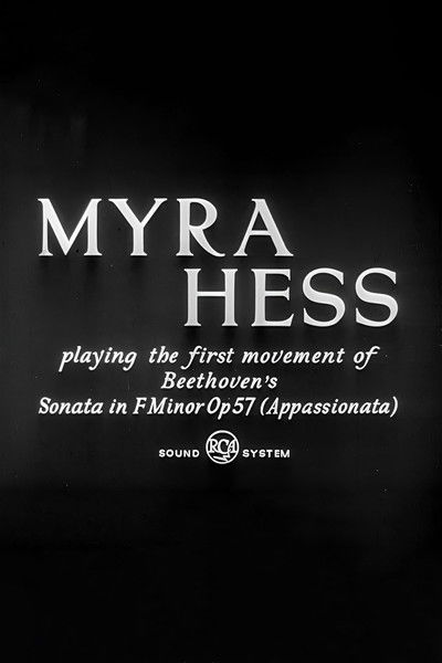 Póster de Myra Hess