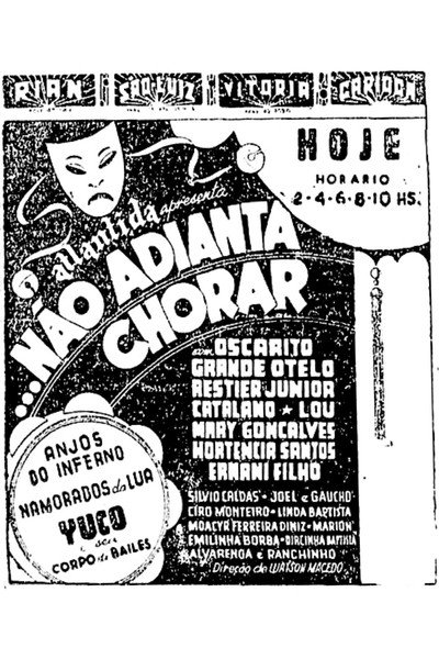 Póster de Não Adianta Chorar