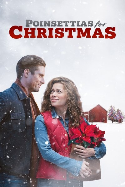 Póster de Navidad entre las flores