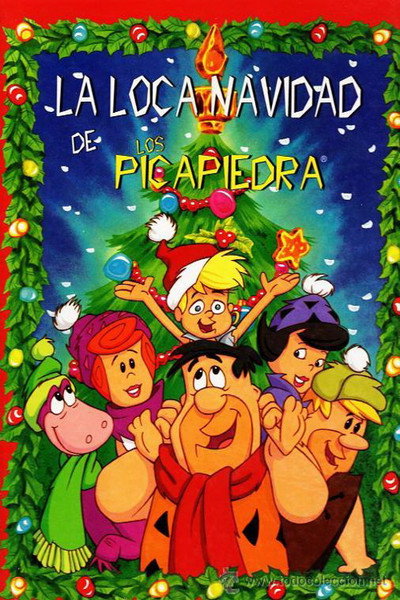 Póster de Navidades Picapiedra