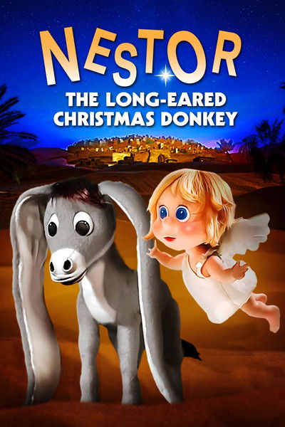 Póster de Nestor, el burro navideño de orejas largas