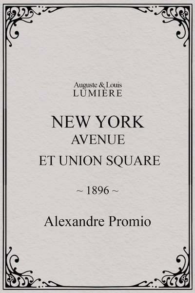 Póster de New York, Avenue et Union Square