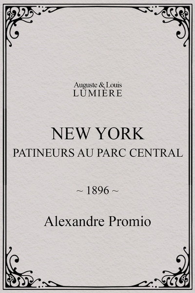 Póster de New-York, patineurs au Parc central