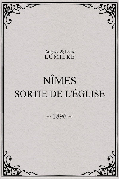 Póster de Nîmes, sortie de l'église