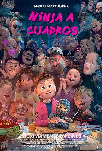 Póster de Ninja a cuadros