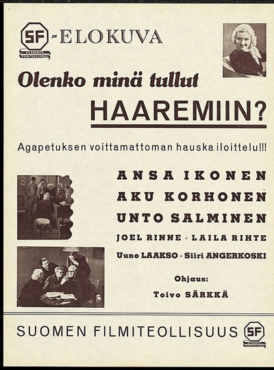 Póster de Olenko minä tullut haaremiin