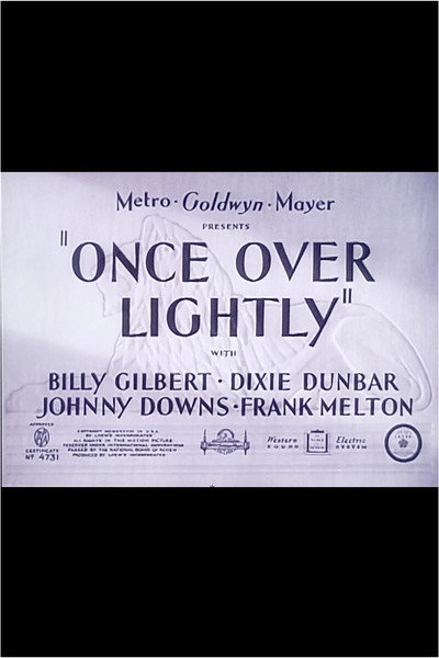 Póster de Once Over Lightly