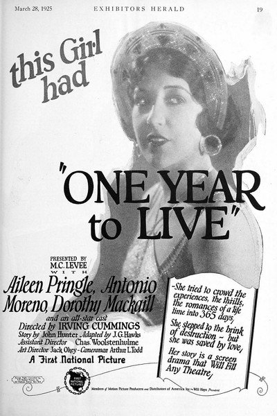 Póster de One Year to Live