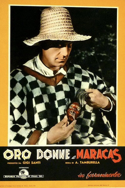 Póster de Oro, donne e maracas