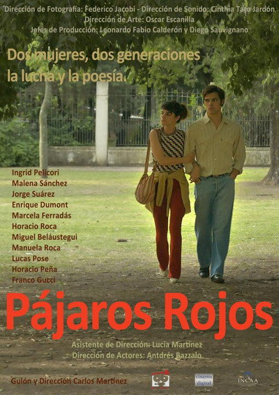 Póster de Pájaros Rojos