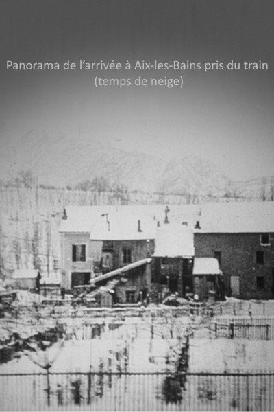 Póster de Panorama de l'arrivée à Aix-les-Bains pris du train