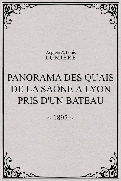 Póster de Panorama des quais de la Saône à Lyon pris d'un bateau