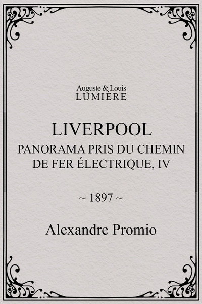 Póster de Panorama pris du chemin de fer électrique, IV