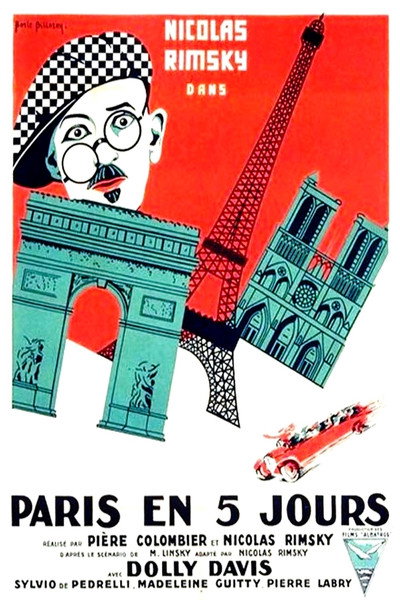 Póster de Paris en cinq jours