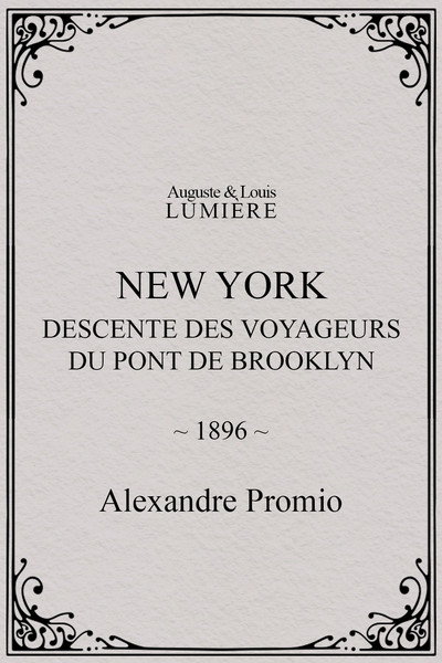 Póster de Passengers Descending from the Brooklyn Bridge