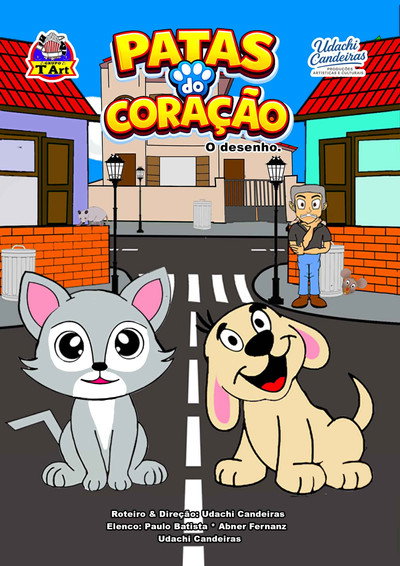 Póster de Patas do Coração: Adotar é um ato de amor.