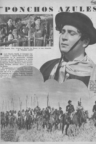 Póster de Ponchos azules