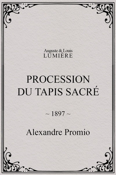 Póster de Procession du tapis sacré