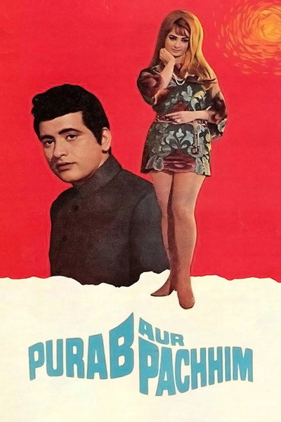 Póster de Purab Aur Pachhim