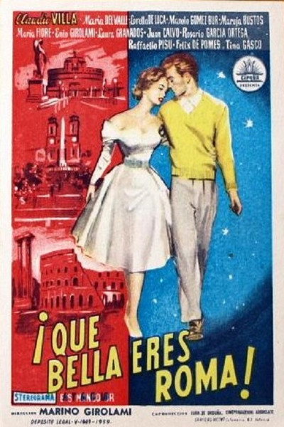 Póster de Quanto sei bella Roma