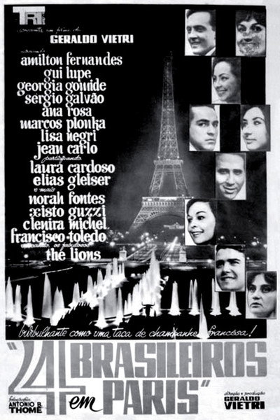 Póster de Quatro Brasileiros em Paris