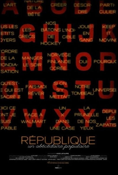 Póster de République, un abécédaire populaire