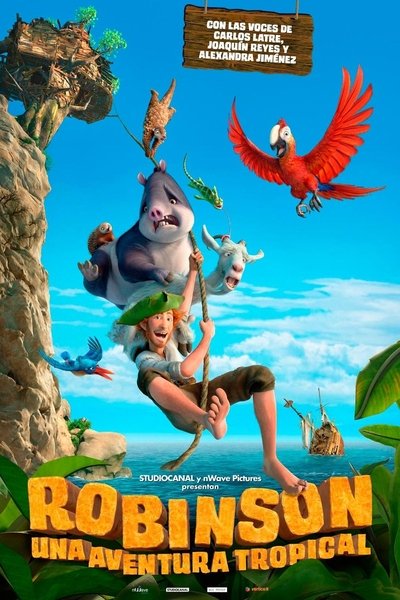 Póster de Robinson, una aventura tropical